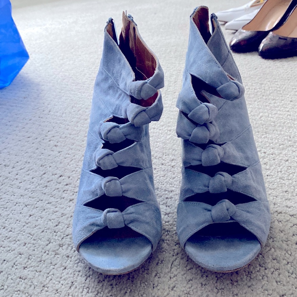 Aquazzura Light Blue Suede